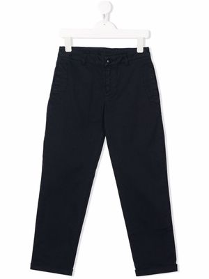 DONDUP KIDS pantalon chino à coupe slim - Bleu