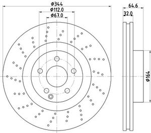 Remschijf Gecoat 55246PRO 8DD355116951