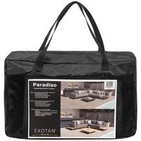 Exotan Beschermhoes Loungeset Paradiso - PE - Zwart - 45x30x14 - thumbnail