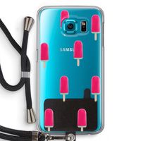 Waterijsje: Samsung Galaxy S6 Transparant Hoesje met koord Waterijsje: Samsung Galaxy S6 Transparant Hoesje met koord