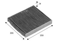 Interieurfilter CLIMFILTER PROTECT VALEO, u.a. für Volvo, Ford