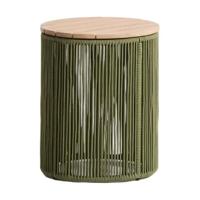 Kave Home Dandara bijzettafel Ø40 cm Groen