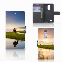 LG K4 (2017) Telefoonhoesje met Pasjes Koe - thumbnail