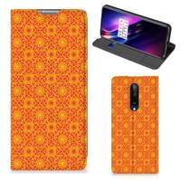 OnePlus 8 | Hoesje met Magneet | Batik Oranje