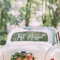 Just Married Auto Sticker