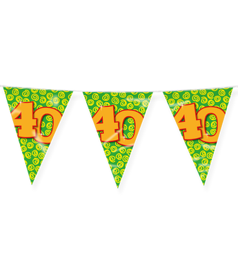 Happy Verjaardag Vlaggenlijn 40 Jaar (10m)