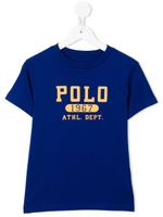 POLO RALPH LAUREN KIDS t-shirt à logo imprimé - Bleu - thumbnail