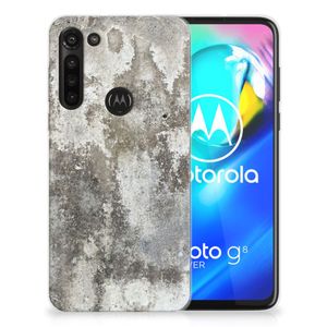 Motorola Moto G8 Power TPU Siliconen Hoesje Beton Print