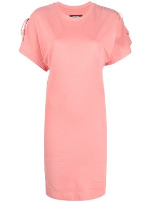 ISABEL MARANT robe courte Zarko à manches courtes - Rose