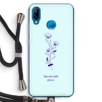 Bloom with grace: Huawei P20 Lite Transparant Hoesje met koord