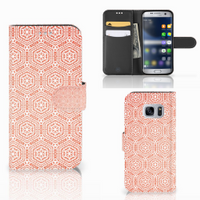 Samsung Galaxy S7 Telefoon Hoesje Pattern Orange