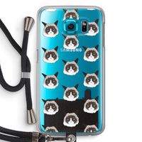 It's a Purrr Case: Samsung Galaxy S6 Transparant Hoesje met koord