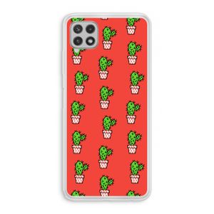 Mini cactus: Samsung Galaxy A22 4G Transparant Hoesje