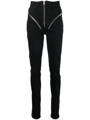 Mugler jean Spiral à coupe skinny - Noir