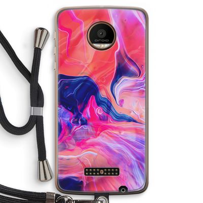 Earth And Ocean: Motorola Moto Z Force Transparant Hoesje met koord