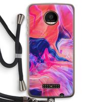 Earth And Ocean: Motorola Moto Z Force Transparant Hoesje met koord