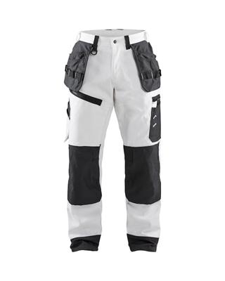 Blåkläder Werkbroek X1500 15101210 | Wit/Donkergrijs | Maat 58 - 7330509754719