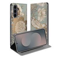 Samsung Galaxy S25 FE | Flip Style Cover | Vintage Bird Flowers