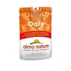 Almo Nature Daily met kip en rund natvoer kat (70 g) 60 x 70 g