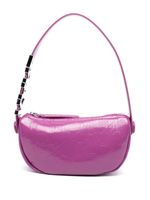 Karl Lagerfeld sac porté épaule verni à logo embossé - Violet - thumbnail