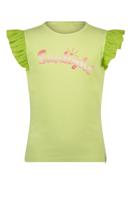 NoNo Meisjes t-shirt rib - Kamsi - Sour lime