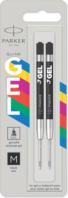 2 Gelpenvullingen Parker Quink economic zwart medium