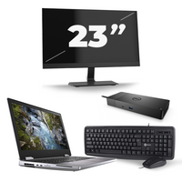 Dell Precision 7540 - Intel Core i7-9e Generatie - 15 inch - 8GB RAM - 240GB SSD - Windows 11 + 1x 23 inch Monitor - thumbnail