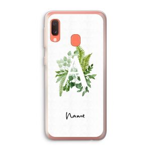 Green Brush: Samsung Galaxy A20e Transparant Hoesje