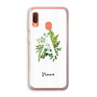 Green Brush: Samsung Galaxy A20e Transparant Hoesje