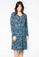 Yoek Dress | Blauw | Maat 54/56