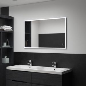 VidaXL Badkamerspiegel led met aanraaksensor 100x60 cm