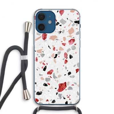 Terrazzo N°12: iPhone 12 Transparant Hoesje met koord