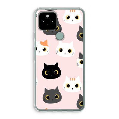 Katten: Google Pixel 5 Transparant Hoesje