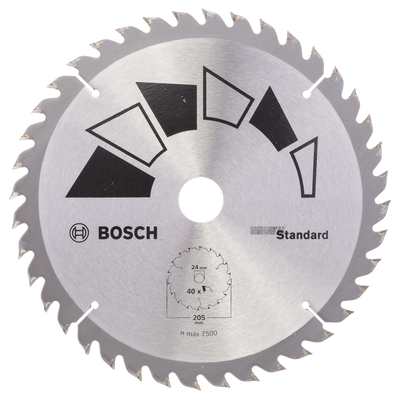 Bosch Accessoires Cirkelzaagblad Basic 205X22X24/18/16,T40 - 2609256822