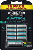 Wilkinson Wilkinson Sword Quattro Sensitive - 16 scheermesjes voordeelpack