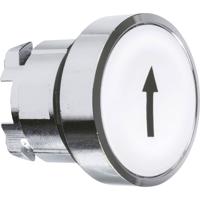 Schneider Electric ZB4BA334 ZB4BA334 Terugstelbaar (Ø) 22 mm ↑ Chroom, Wit 1 stuk(s)