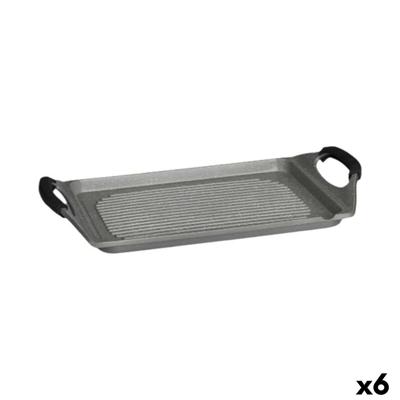 Barbecue Kinvara Wit Rood Grijs Siliconen Aluminium 34 x 26 cm