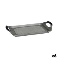 Barbecue Kinvara Wit Rood Grijs Siliconen Aluminium 34 x 26 cm