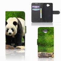 Microsoft Lumia 650 | Telefoonhoesje | Met pasjeshouder | Panda