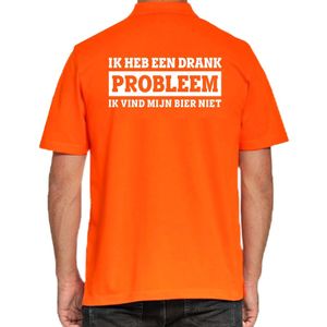 Koningsdag poloshirt Drank Probleem voor heren