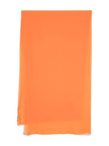 Alberta Ferretti foulard long en soie - Orange