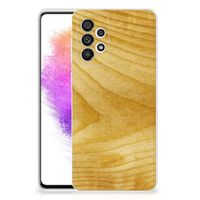 Samsung Galaxy A73 5G Bumper Hoesje Licht Hout