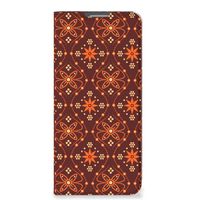 OPPO Reno8 Lite Hoesje met Magneet Batik Brown