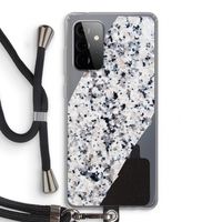 Gespikkelde marmer: Samsung Galaxy A72 5G Transparant Hoesje met koord