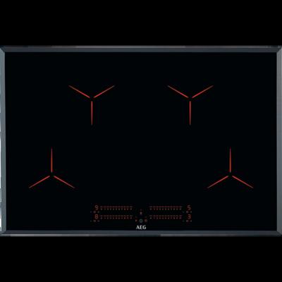 AEG 3000 serie Pure Black inductie Kookplaat 80 cm IPE8453SFB