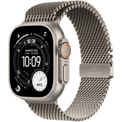 Apple Watch Ultra 3 GPS + Cellular 49mm met Milanese Loop - Medium Smartwatch Beige