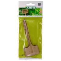 Plaatetiket bamboe 14.5 cm 5x - Nature