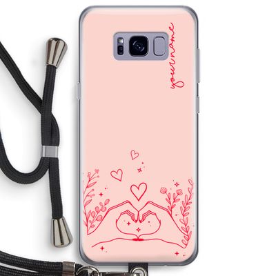 Love is in the air: Samsung Galaxy S8 Plus Transparant Hoesje met koord