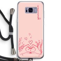 Love is in the air: Samsung Galaxy S8 Plus Transparant Hoesje met koord