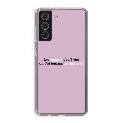 uw waarde daalt niet: Samsung Galaxy S21 FE Transparant Hoesje